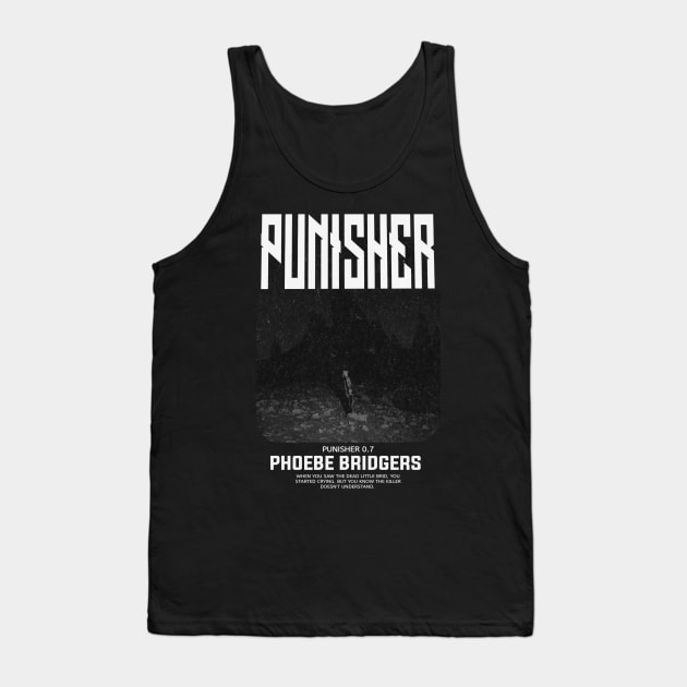 punisher vintage black fanart 4 Tank Top by VarioModifikasi Gank